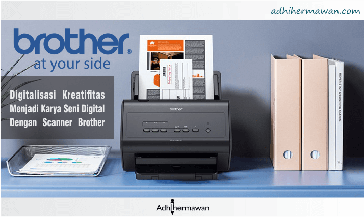 Digitalisasi Kreativitas menjadi Karya Seni Digital Dengan Scanner Brother
